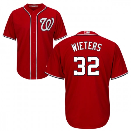 Youth Majestic Washington Nationals #32 Matt Wieters Replica Red Alternate 1 Cool Base MLB Jersey